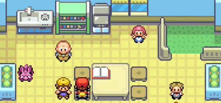 Inside Mr. Fuji's House in Pokémon FireRed