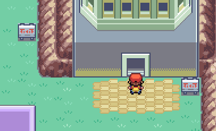 Outside of the Pokémon Tower in Lavender Town / Pokemon FRLG