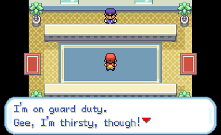 Being blocked by the Guard while trying to enter Saffron City / Pokemon FRLG