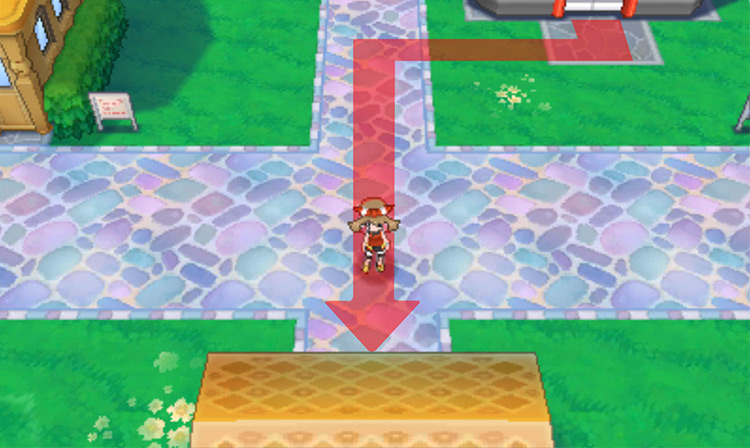Slateport Market’s north entrance / Pokémon Omega Ruby and Alpha Sapphire