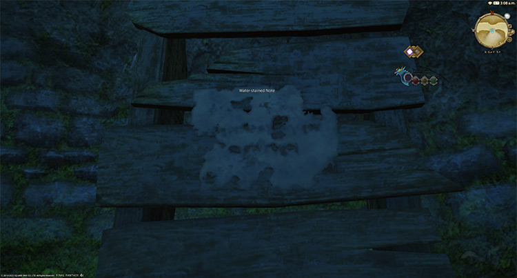 Water-stained Notes are scattered across Toto-Rak / Final Fantasy XIV