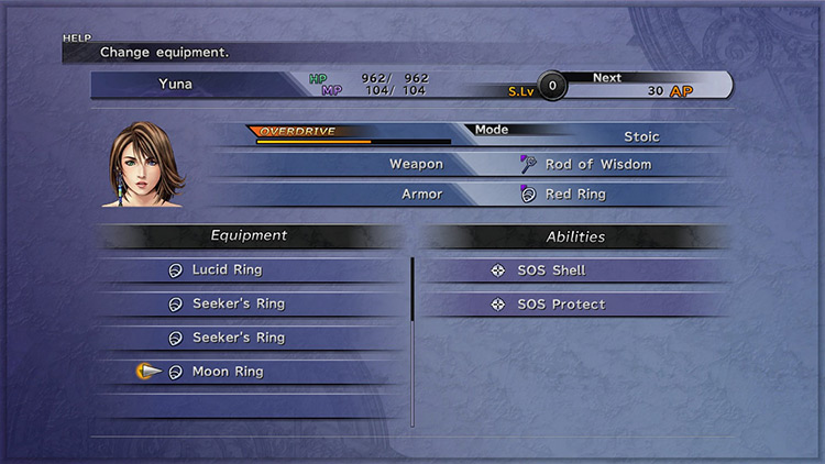 The Moon Ring for Yuna / Final Fantasy X