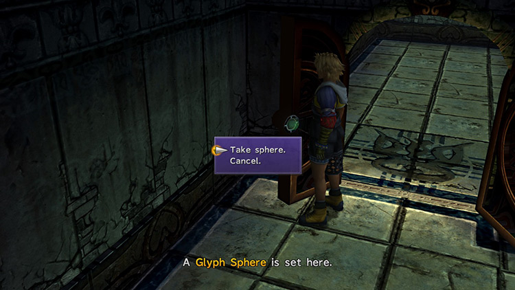 Retrieving Glyph Sphere from Locked Door / FFX