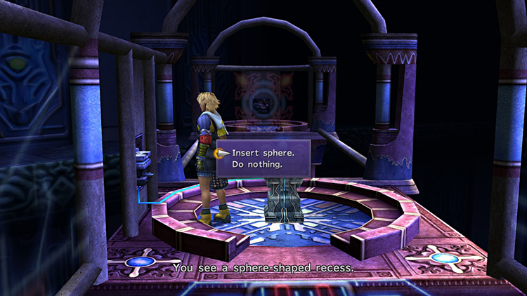 Vacant Recess in Step 15 / Final Fantasy X