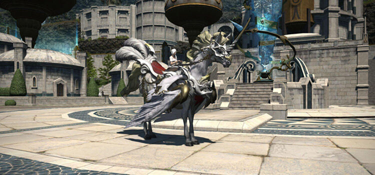 Astrope Mount noticed by a Mentor in Labyrinthos (FFXIV)