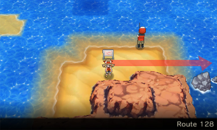 Route 128’s surfing spot / Pokémon Omega Ruby and Alpha Sapphire