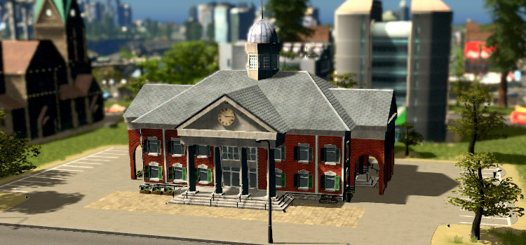 The Tax Office Unique Building in Cities: Skylines