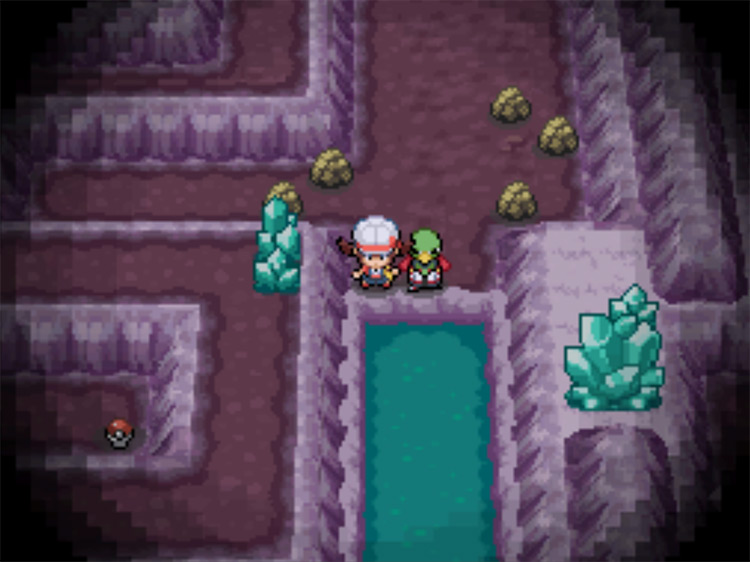 The next spot to disembark at in Cerulean Cave / Pokemon HGSS