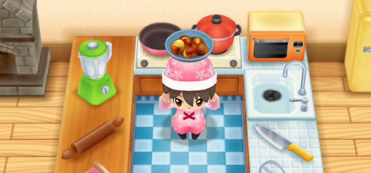 A plate of Roasted Chestnuts in SoS:FoMT