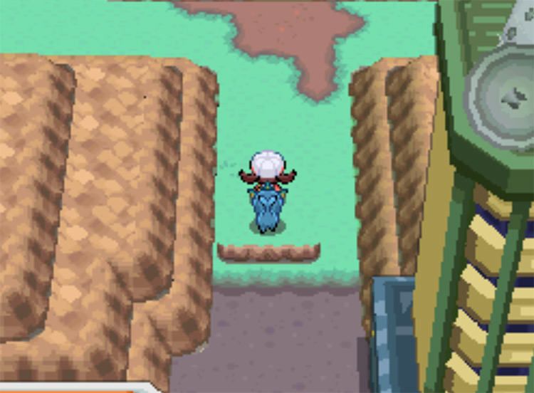 The north exit of Lavender Town onto Route 10 / Pokemon HGSS