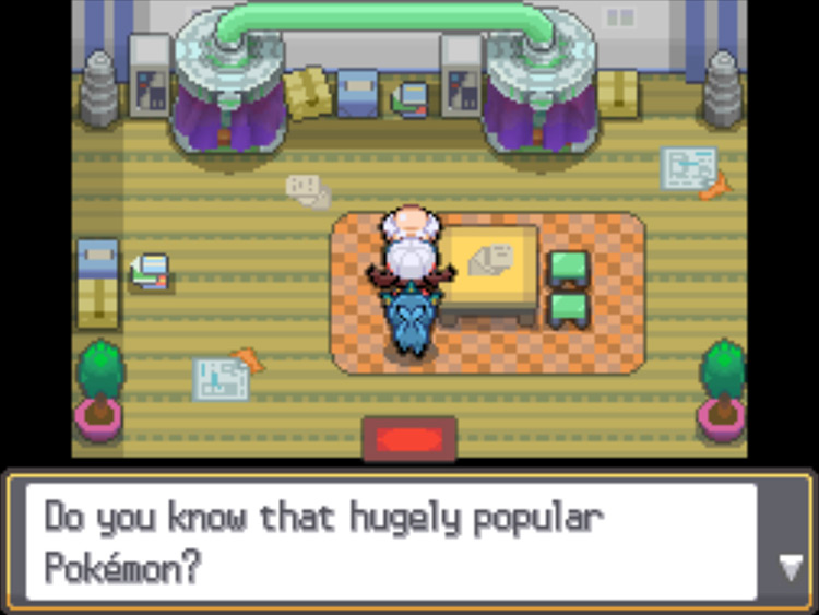 Bill's Grandfather vaguely describing Pichu / Pokémon HGSS