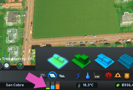 The residential demand bar / Cities: Skylines