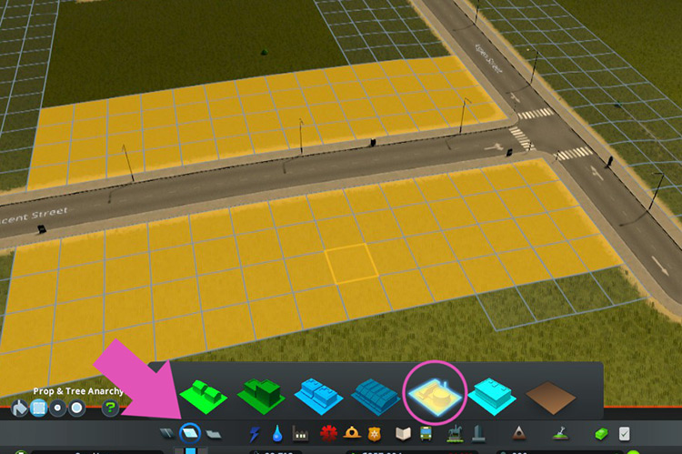The Industry Zoning tool / Cities: Skylines