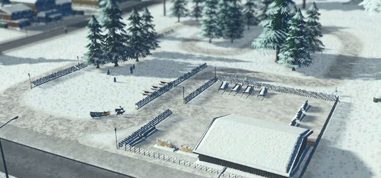 The Sleigh Ride Building in Cities: Skylines