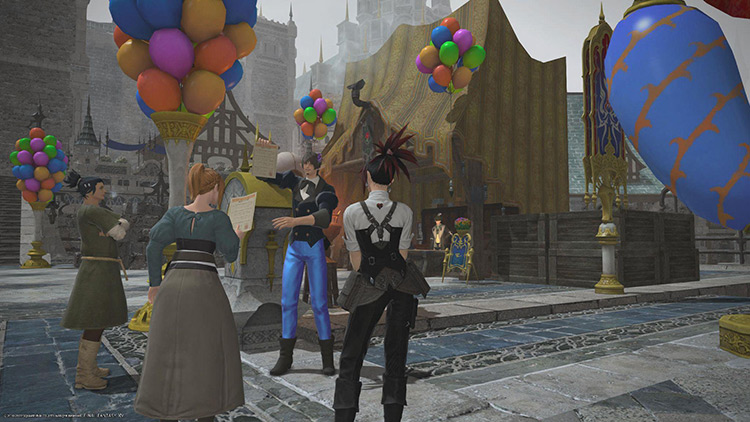 The Firmament Crier will inform you of the next time an event is taking place / FFXIV
