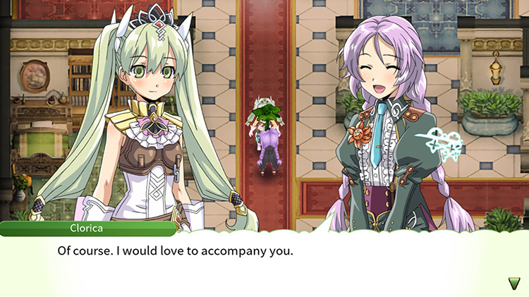 Clorica accepts Frey’s invite to go out adventuring / RF4