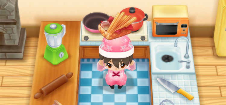 Holding a tray of Churros in SoS:FoMT