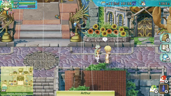 Frey taking Arthur on an adventure…to his office! (Sainte-Coquille Manor) / Rune Factory 4