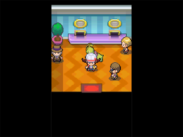 The Game Corner’s prize exchange building, featuring two prize exchange counters at the top end / Pokémon HeartGold and SoulSilver