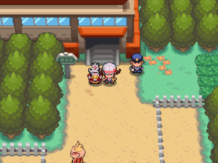The entrance to the Pokéathlon Dome at the top of Route 35 / Pokémon HeartGold and SoulSilver