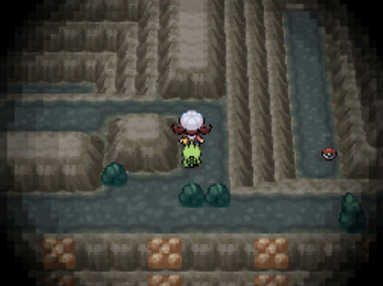 The first path going north one floor below ground in Rock Tunnel / Pokémon HGSS