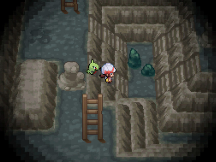 The second pair of steps a floor deeper into Rock Tunnel / Pokémon HGSS