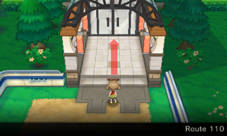 The entrance to Mauville City / Pokémon Omega Ruby and Alpha Sapphire