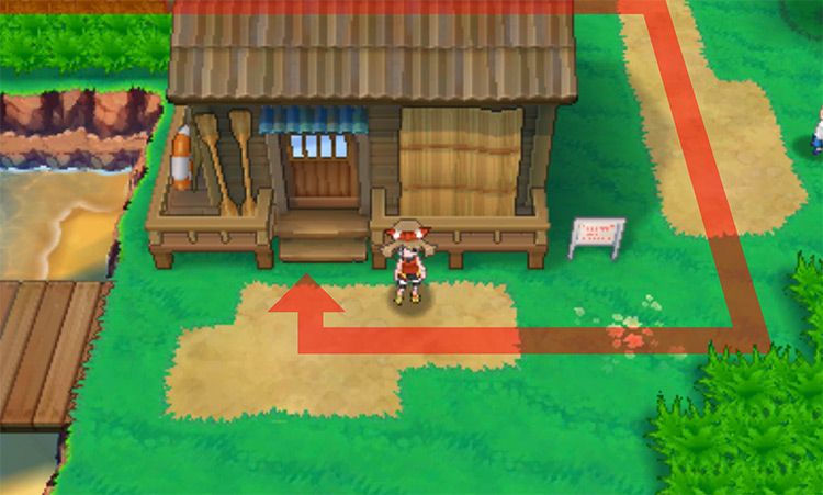Outside Mr. Briney’s cottage / Pokémon Omega Ruby and Alpha Sapphire