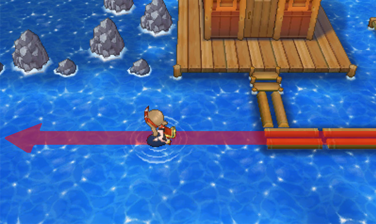 Pacifidlog Town’s west exit / Pokémon Omega Ruby and Alpha Sapphire