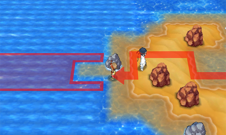 The water currents that lead to the TM / Pokémon Omega Ruby and Alpha Sapphire